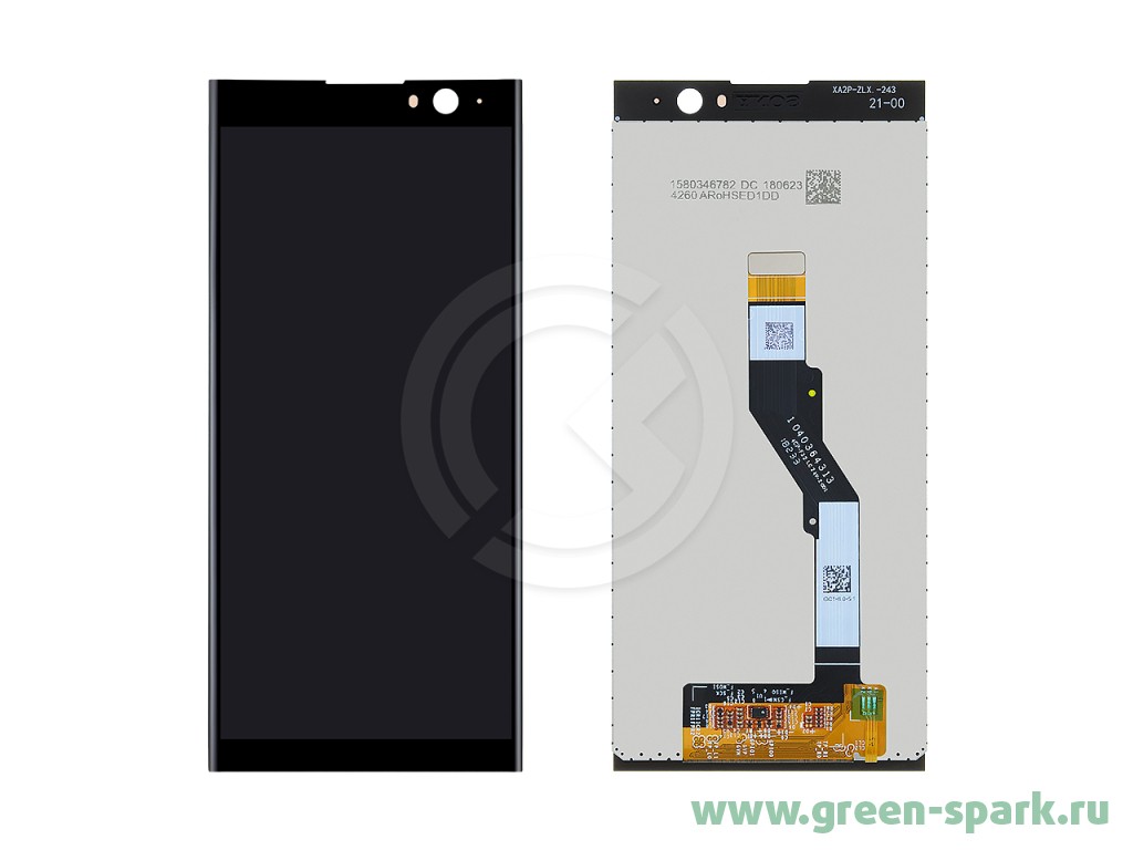 Дисплей для Sony Xperia XA2 Plus (H4413) + тачскрин (черный) (copy LCD).  Купить оптом и в розницу в Ростове-на-Дону