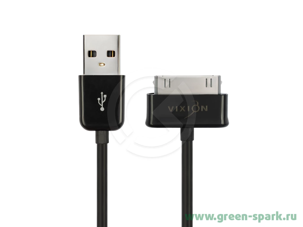 Кабель USB VIXION (J5) для Samsung Galaxy TAB 30 pin (1м) (черный). Купить  оптом и в розницу в Ростове-на-Дону