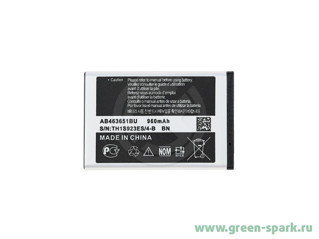 Аккумулятор для Samsung L700 (S3650/S5610 /L800/B200/M7600/C6112  (AB463651BE) (VIXION). Купить оптом и в розницу в Ростове-на-Дону