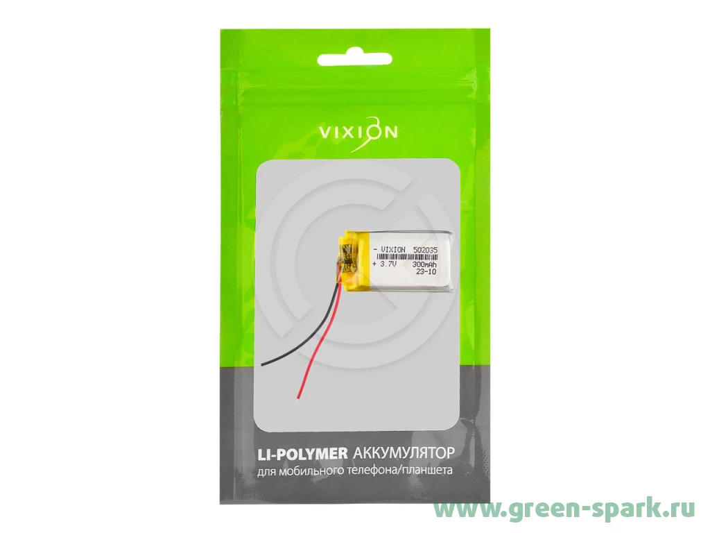 Аккумулятор универсальный 50х20х35 mm 300mAh (3,7V Li-Pol) (Vixion). Купить  оптом и в розницу в Ростове-на-Дону