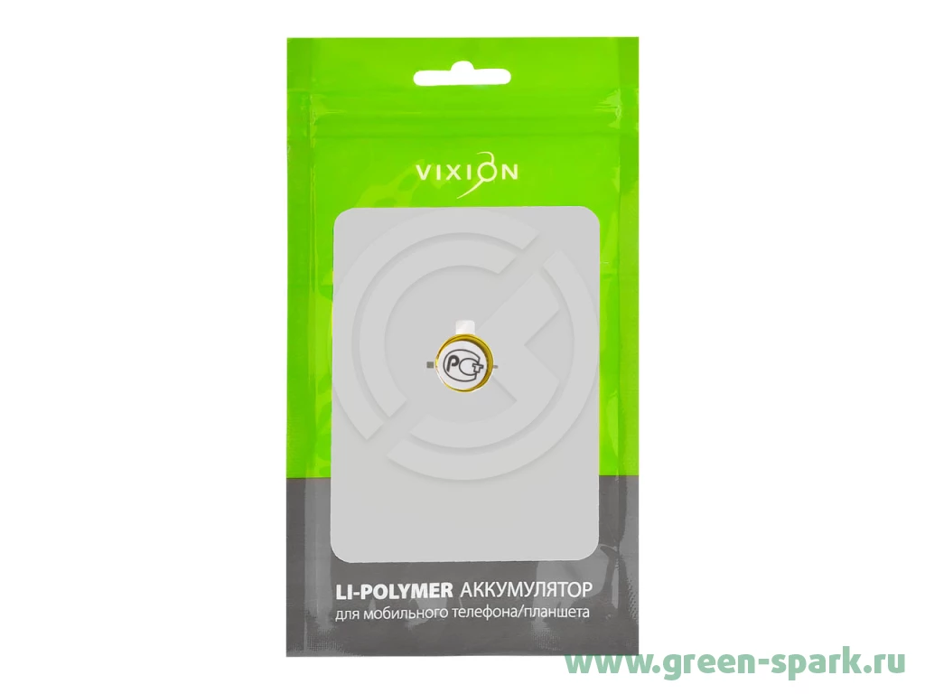 Аккумулятор универсальный 11x5.5 mm (LIR 1154) 50mAh (3,6V Li-Pol)  (Vixion). Купить оптом и в розницу в Ростове-на-Дону