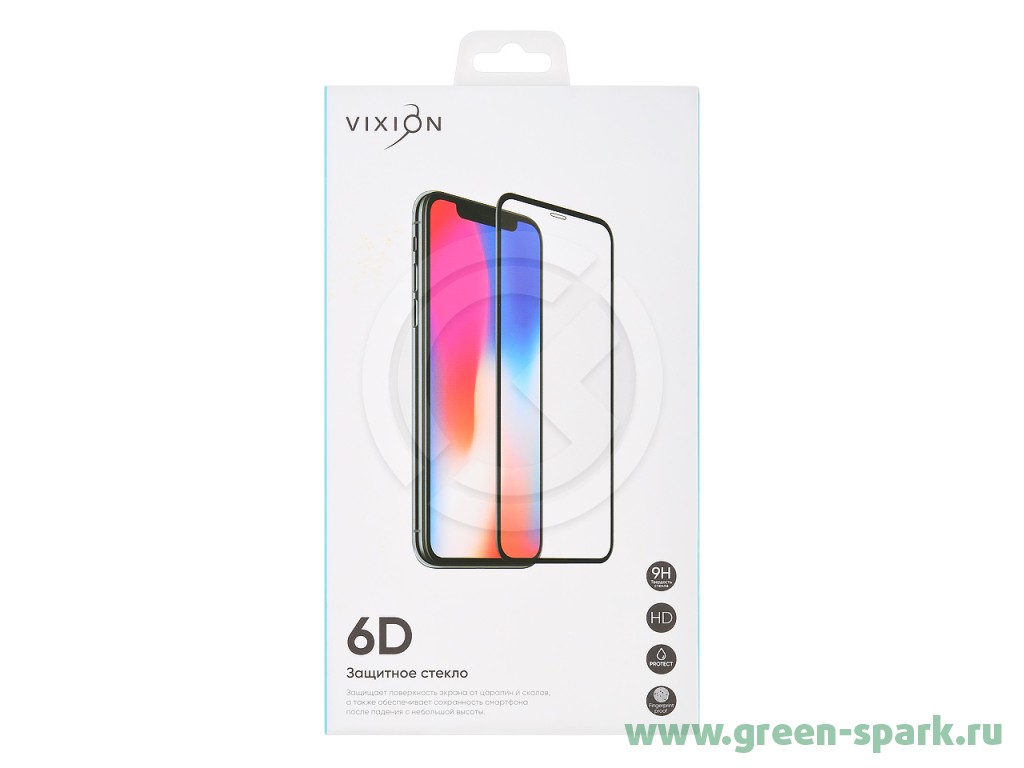 Защитное стекло 6D для iPhone XR/11 (черный) (VIXION). Купить оптом и в  розницу в Ростове-на-Дону