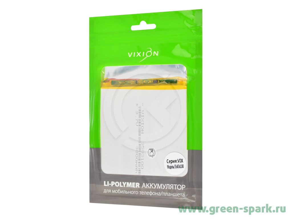 Аккумулятор универсальный 35x83x100mm 3800mAh (3,7V Li-Pol) (Vixion).  Купить оптом и в розницу в Ростове-на-Дону